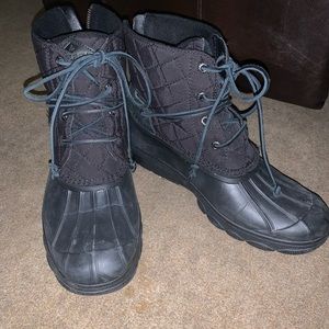 Black Sperry Boots